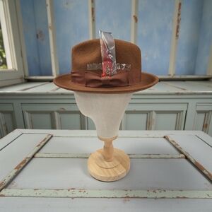 MONTIQUE ICONIFY COLLECTION SADDLE 2 1/4" BRIM BEAVER LOOK FELT HAT. H81